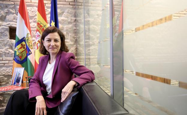 Granados, ayer en Logroño durante la entrevista concedida a Diario LA RIOJA. / SONIA TERCERO