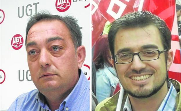Juan Carlos Alfaro (UGT) y Rodrigo Alfaro (CCOO)../