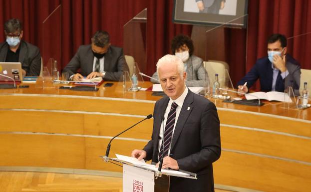 Intervención del alcalde en el debate del año pasado. / JUAN MARÍN