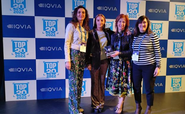 Recepción del premio. / G. L. R.