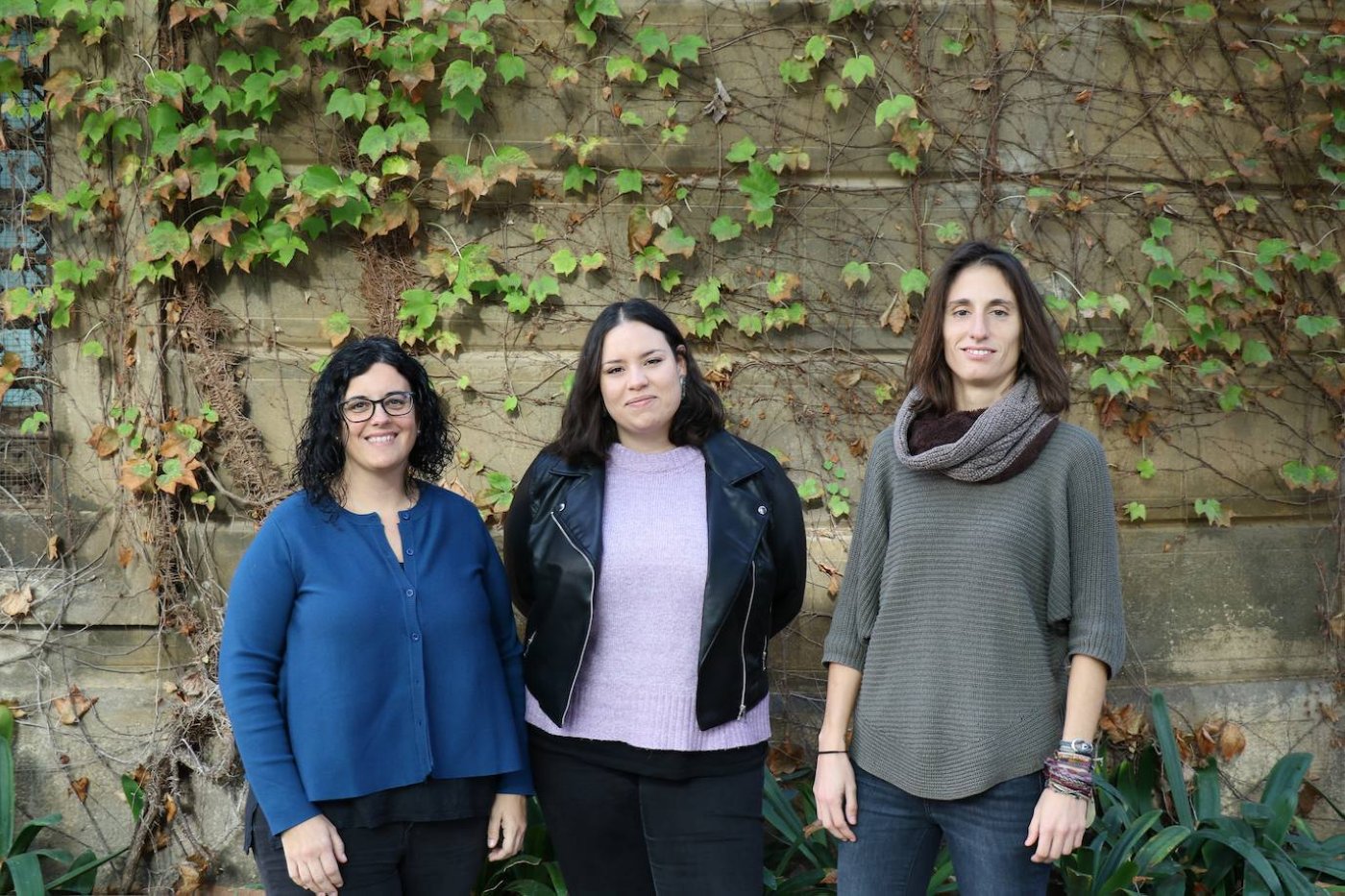 Las investigadoras del BBRC Marta Crous-Bou, Blanca Rodríguez-Fernández y Natàlia Vilor-Tejedor./ L.C.