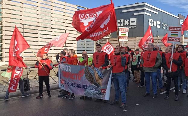 Movilización este miércoles en Arnedo./E.P.