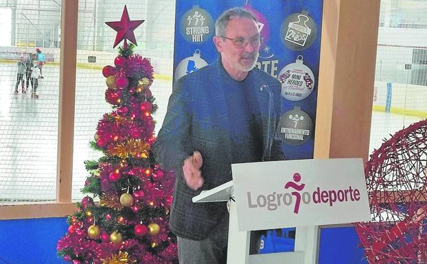 Rubén Antoñanzas, durante la presentación de las actividades de Navidad. /l. r.