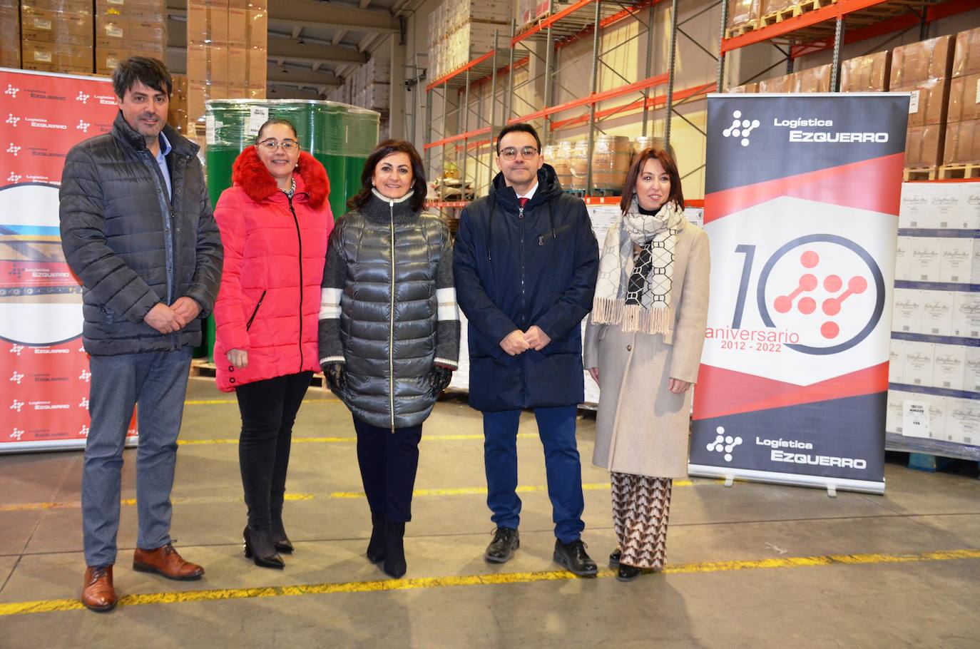 Visita de Andreu a las instalaciones de Logística Ezquerro. /Isabel Álvarez