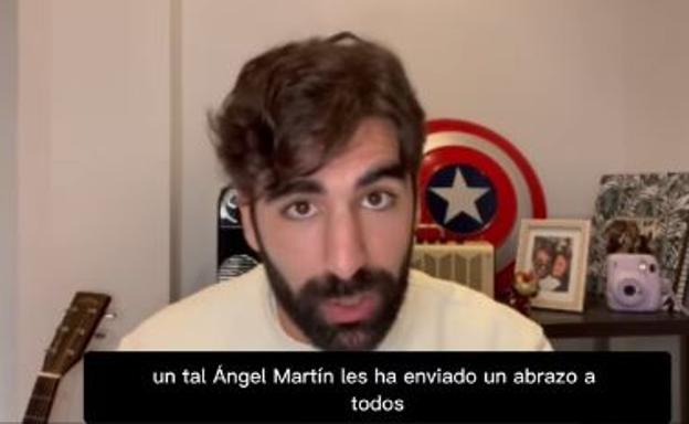 El alfareño que da ánimos a lo Ángel Martín a los futuros sanitarios