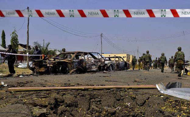 Imagen de archivo de la explosión de un coche bomba en Nigeria. /REUTERS