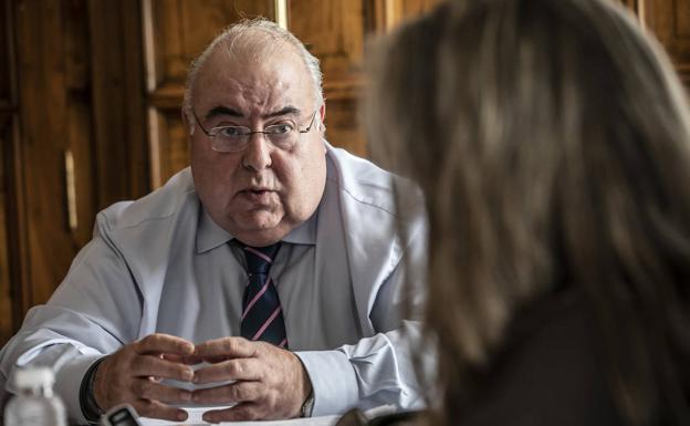 Antonio Julián Rodríguez, durante la entrevista. /JUSTO RODRÍGUEZ