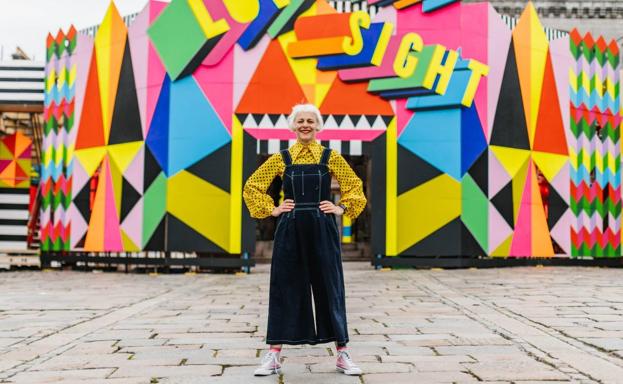 La diseñadora inglesa Morag Myerscough. /site gallery