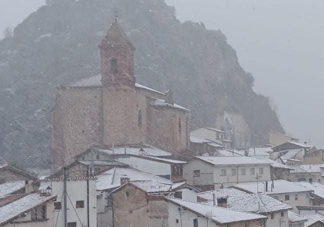Copos en Nieva de Cameros.
