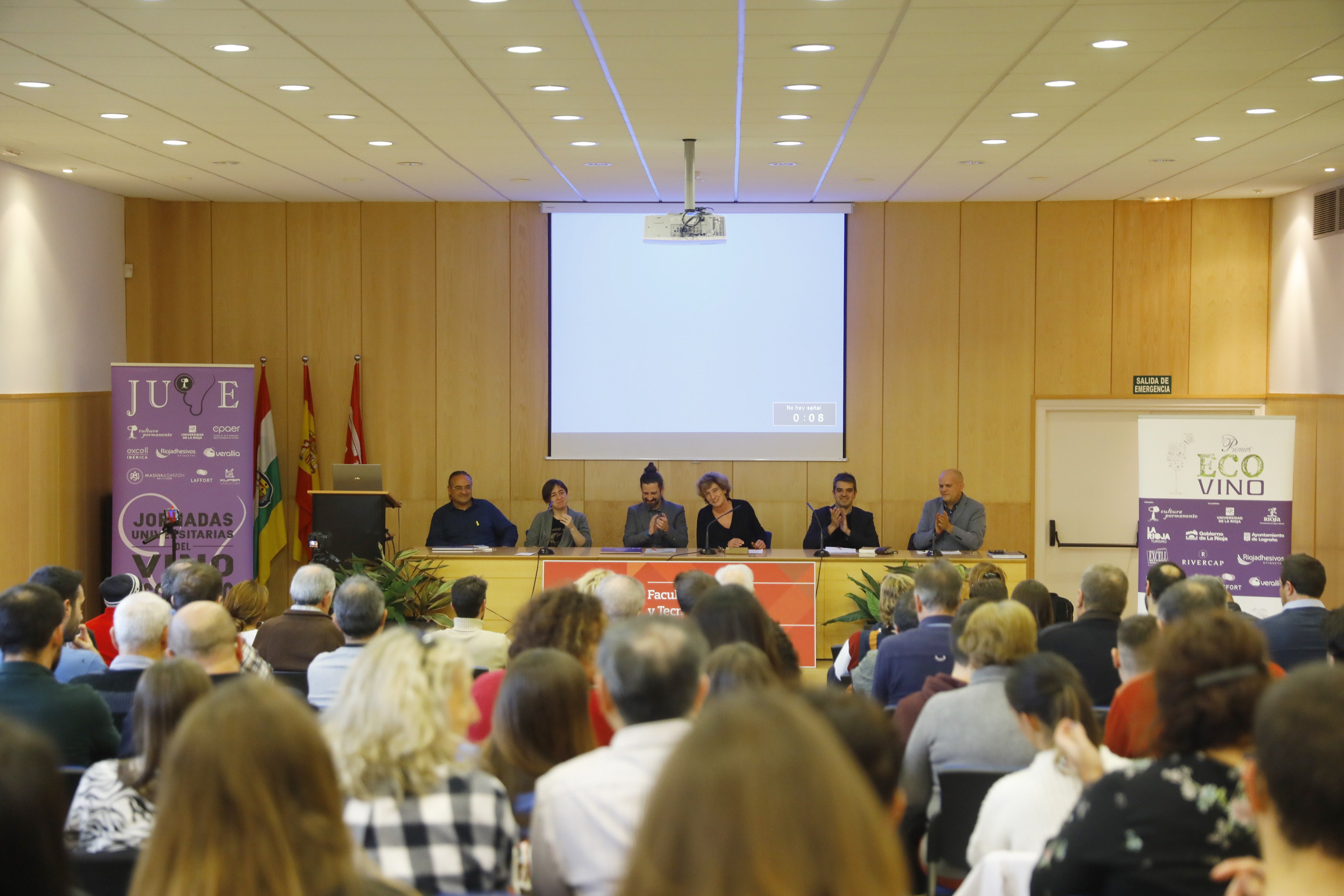 Imagen de una edición anterior de las jornadas universitarias sobre vino ecológico