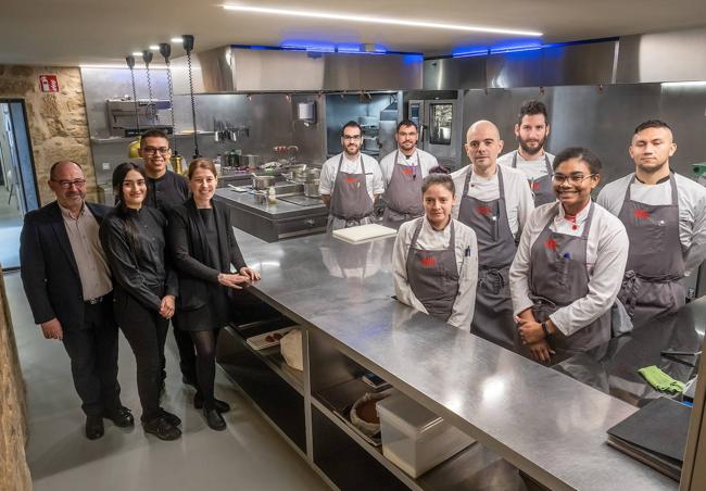 Equipo del restaurante Lumbre de Casalarreina.