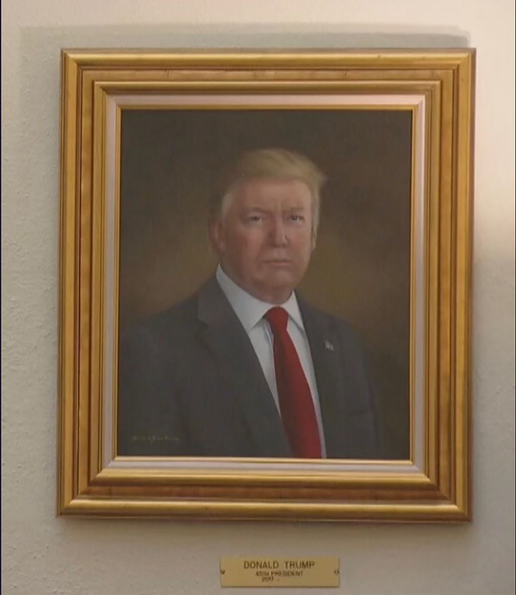 El retrato que ha disgustado al líder republicano.