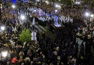 Miércoles Santo en Logroño: veneración del Cristo y procesión del Encuentro