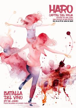 Imagen - 'Mánchate de fiesta'. Cartel seleccionado para representar las fiestas de San Juan, San Felices y San Pedro.