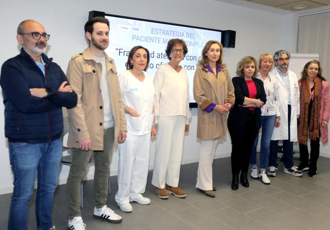 Presentación esta mañana en el centro de salud de La Guindalera del nuevo programa de detección de pacientes frágiles.