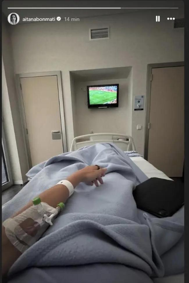 La imagen de Aitana Nonmatí en el hospital.