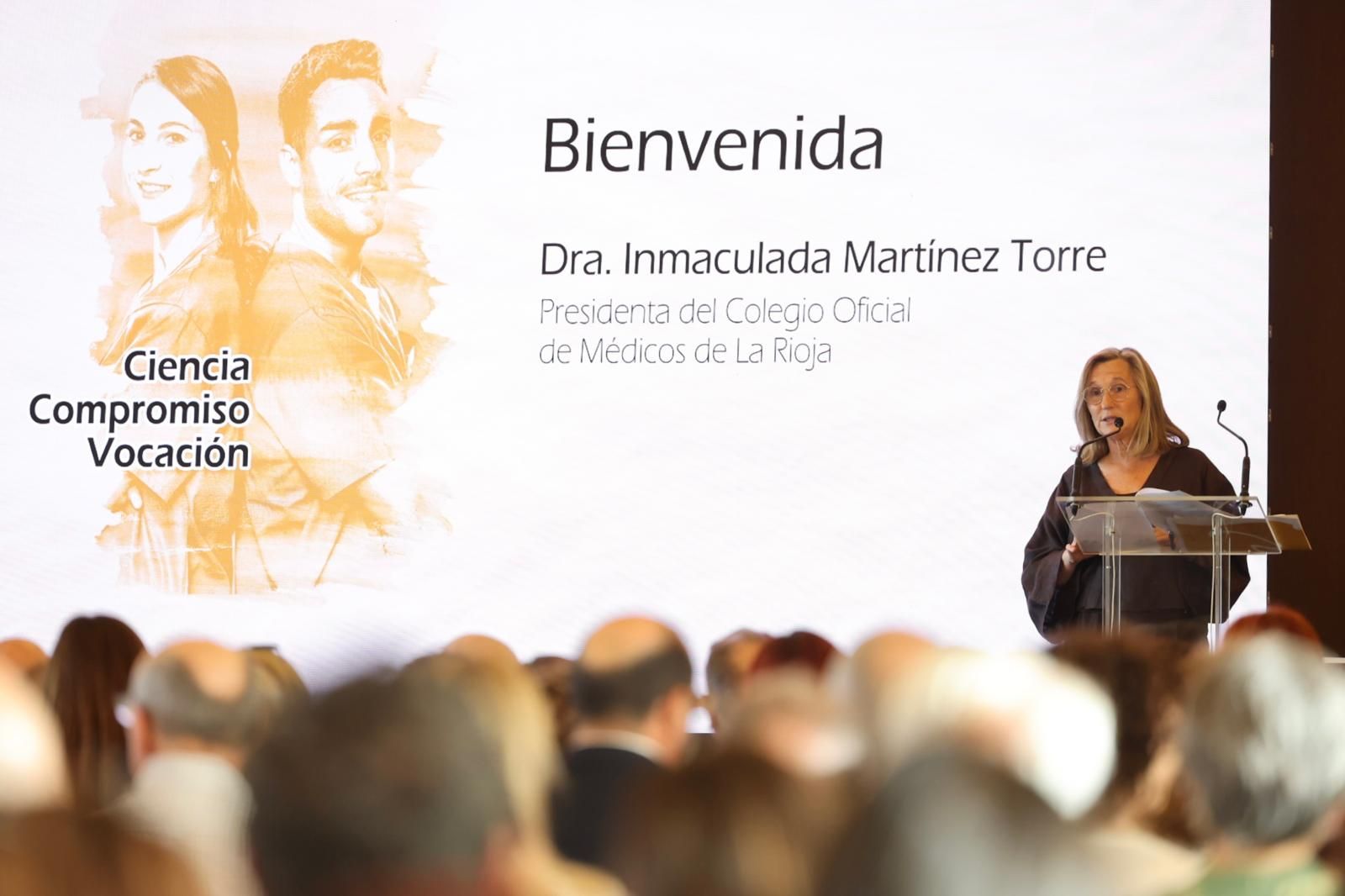 Inmaculada Martínez Torre, presidente del Colegio Oficial de Médicos de La Rioja.