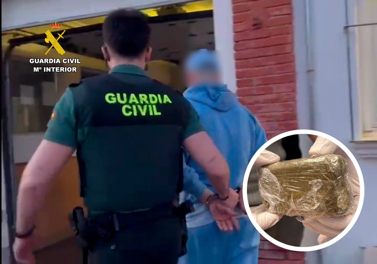 Detenido en Villamediana al encontrarle una tableta de hachís en el coche