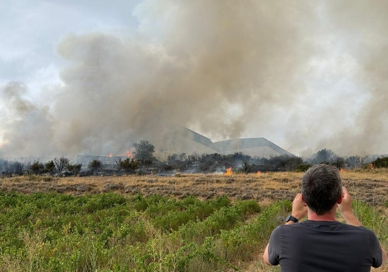 Incendio en el Ecoparque.