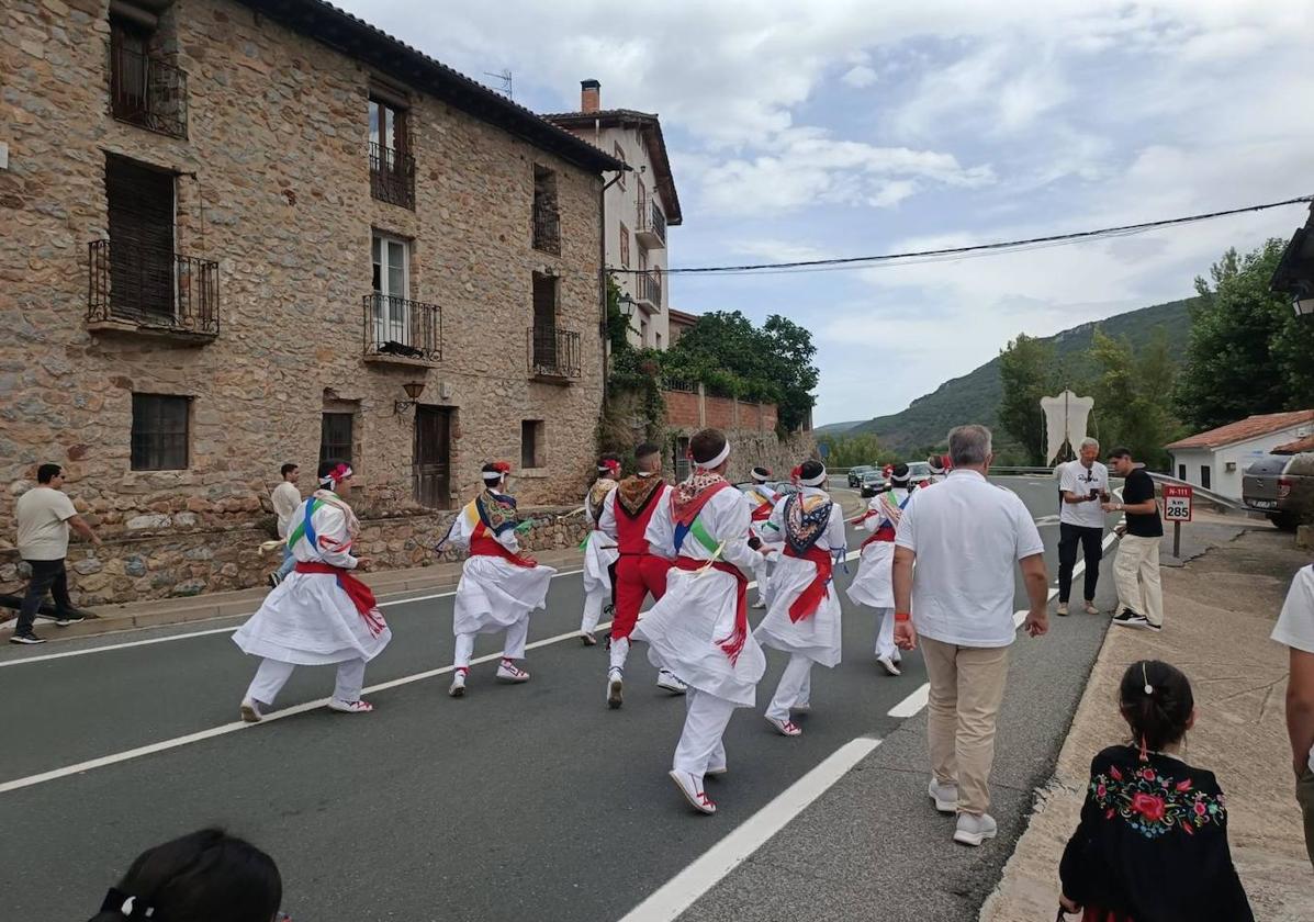 Procesión de la Virgen del Villar de Pradillo, en una imagen de archivo.
