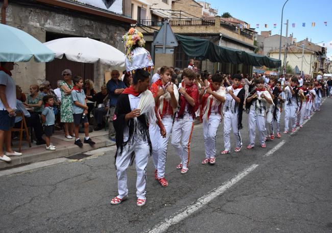 La Gaita infantil, ayer en la calle Ibo Alfaro.